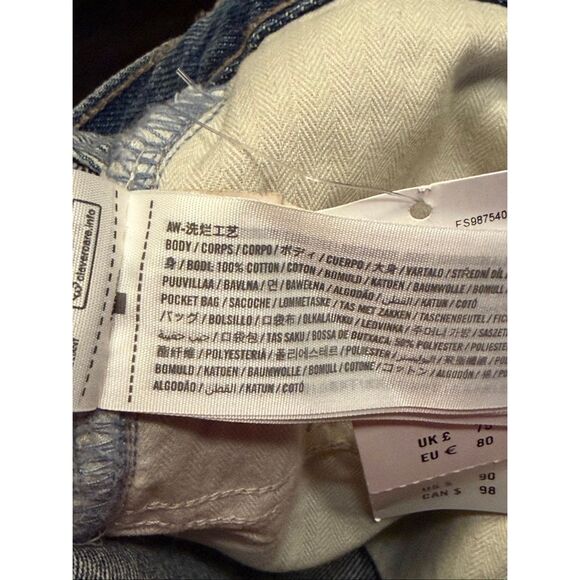 Ambercrombie & Fitch Curve Love Mid Rise Slouchy Jean Size 31Long nwt (6226) - Picture 8 of 8